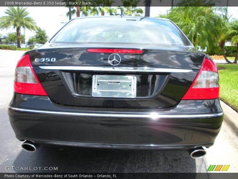 Black / Black 2008 Mercedes-Benz E 350 Sedan