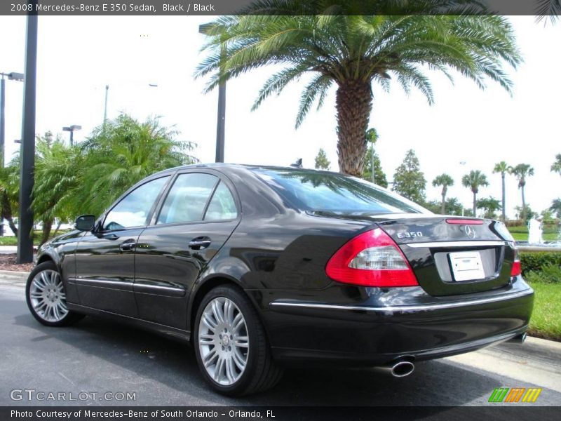 Black / Black 2008 Mercedes-Benz E 350 Sedan