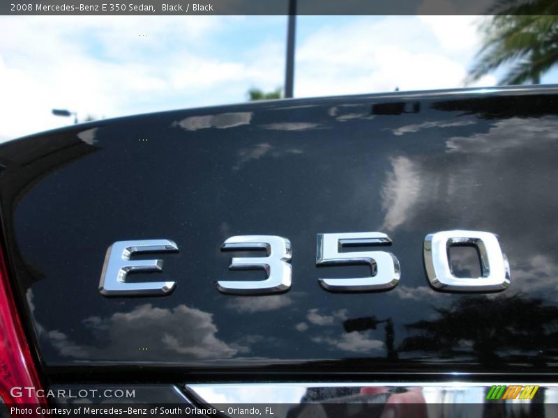 Black / Black 2008 Mercedes-Benz E 350 Sedan