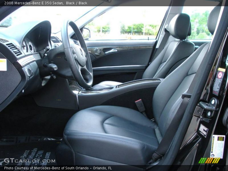 Black / Black 2008 Mercedes-Benz E 350 Sedan