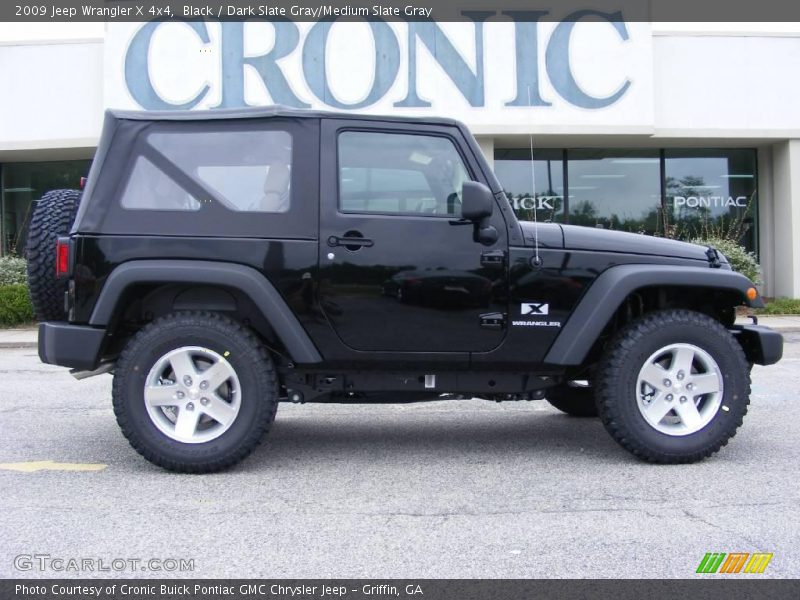 Black / Dark Slate Gray/Medium Slate Gray 2009 Jeep Wrangler X 4x4