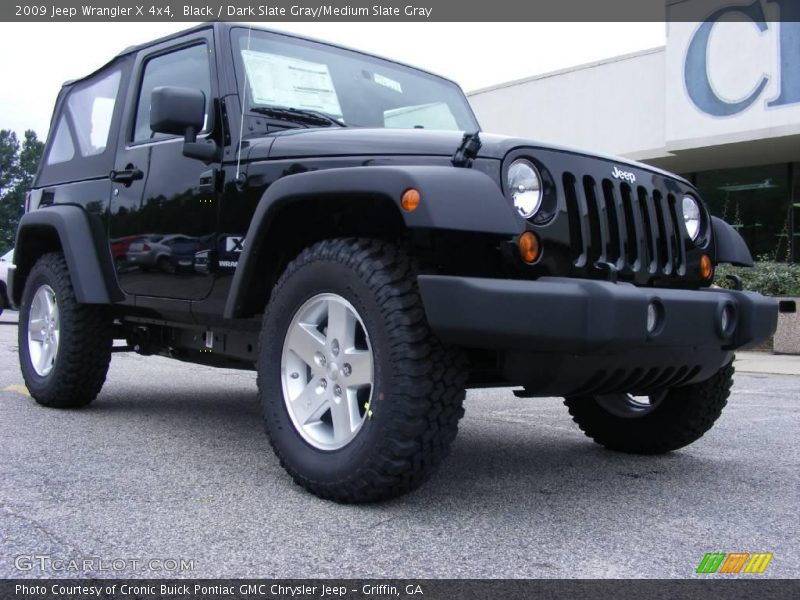 Black / Dark Slate Gray/Medium Slate Gray 2009 Jeep Wrangler X 4x4