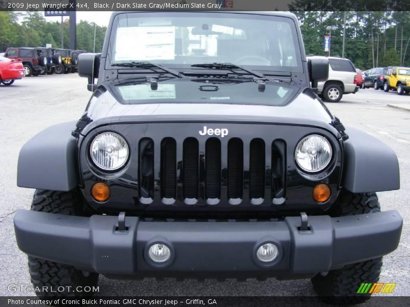 Black / Dark Slate Gray/Medium Slate Gray 2009 Jeep Wrangler X 4x4