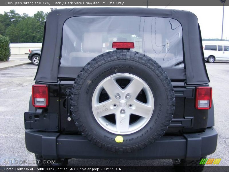Black / Dark Slate Gray/Medium Slate Gray 2009 Jeep Wrangler X 4x4