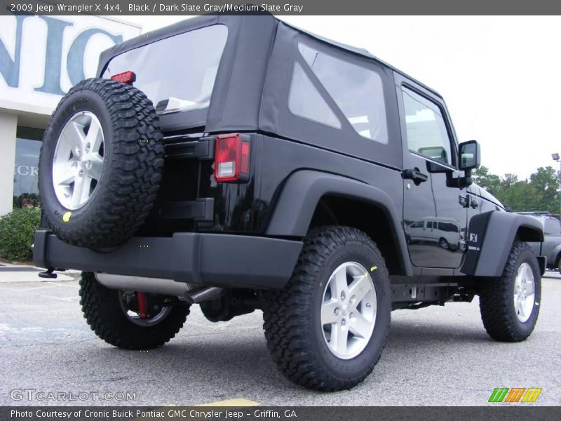 Black / Dark Slate Gray/Medium Slate Gray 2009 Jeep Wrangler X 4x4