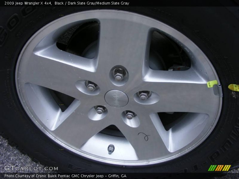 Black / Dark Slate Gray/Medium Slate Gray 2009 Jeep Wrangler X 4x4