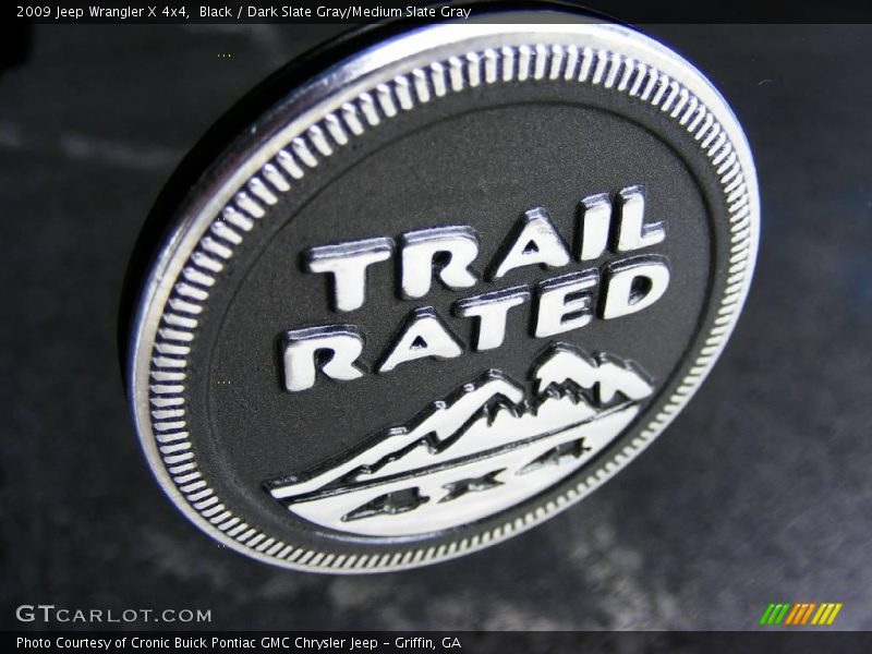 Black / Dark Slate Gray/Medium Slate Gray 2009 Jeep Wrangler X 4x4