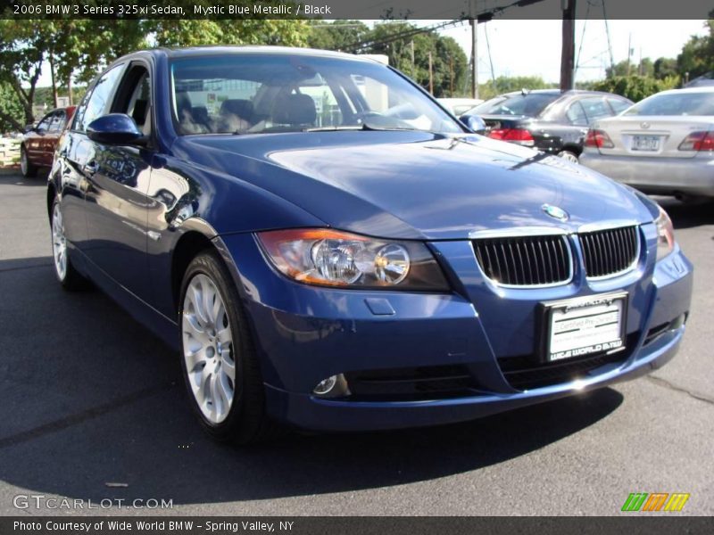 Mystic Blue Metallic / Black 2006 BMW 3 Series 325xi Sedan