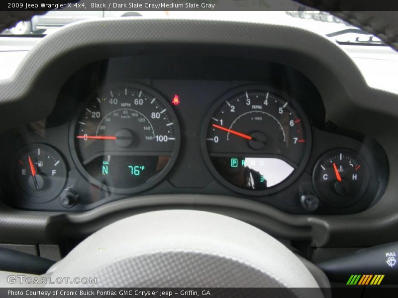 Black / Dark Slate Gray/Medium Slate Gray 2009 Jeep Wrangler X 4x4