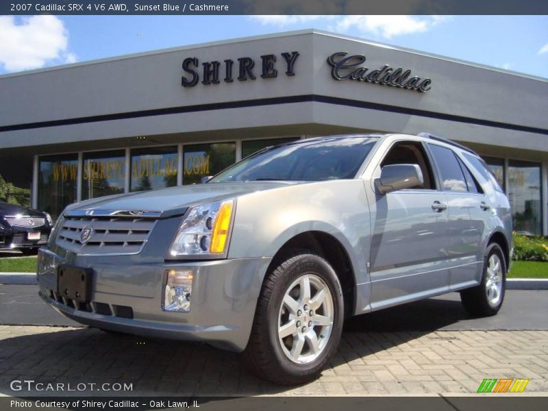 Sunset Blue / Cashmere 2007 Cadillac SRX 4 V6 AWD