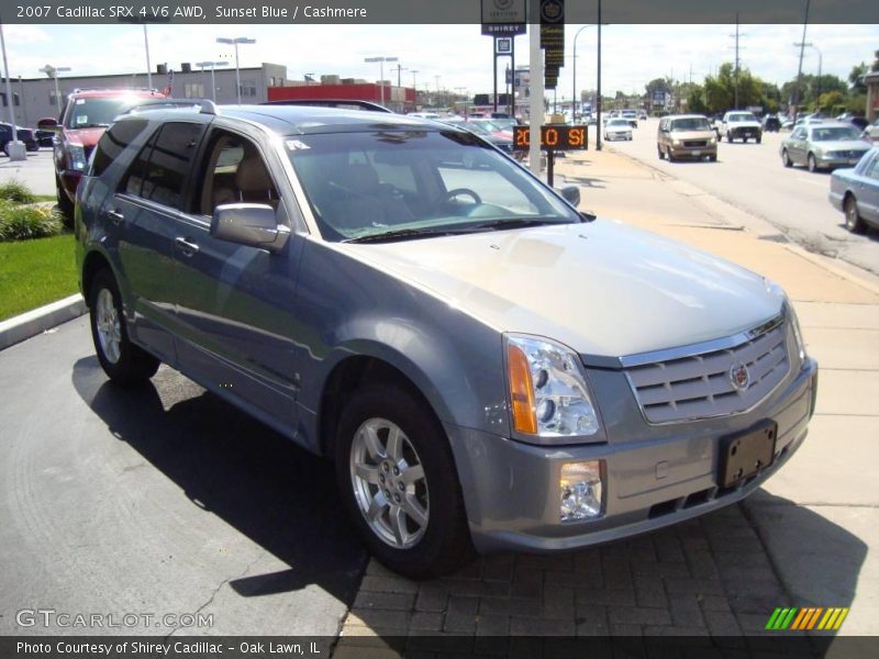 Sunset Blue / Cashmere 2007 Cadillac SRX 4 V6 AWD