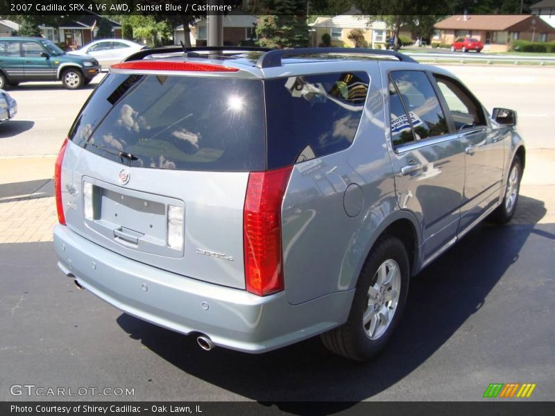 Sunset Blue / Cashmere 2007 Cadillac SRX 4 V6 AWD