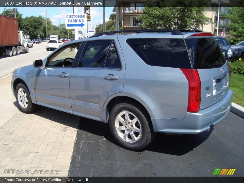 Sunset Blue / Cashmere 2007 Cadillac SRX 4 V6 AWD