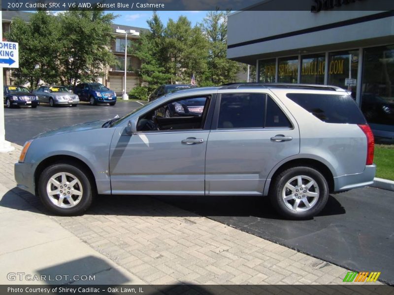 Sunset Blue / Cashmere 2007 Cadillac SRX 4 V6 AWD