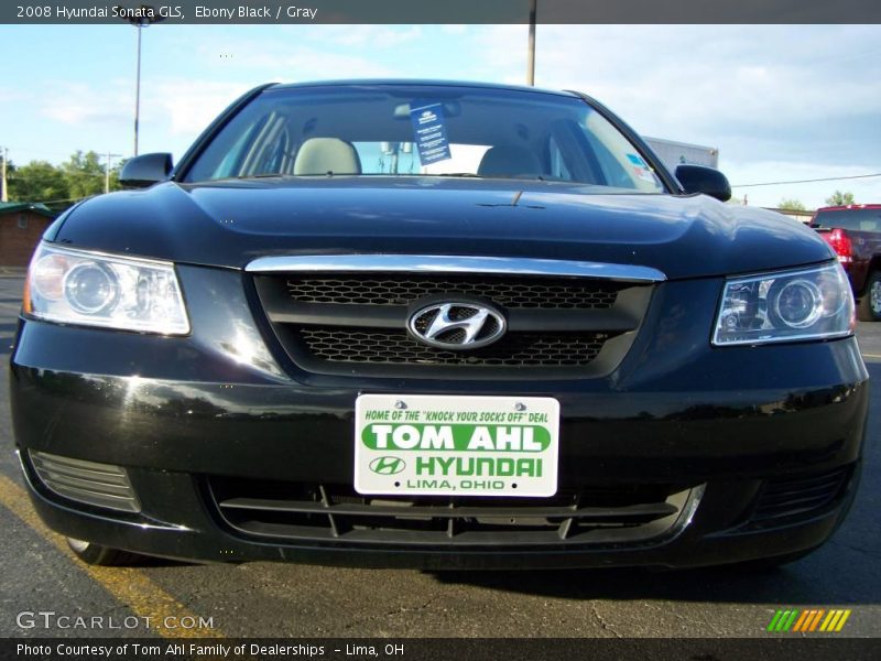 Ebony Black / Gray 2008 Hyundai Sonata GLS
