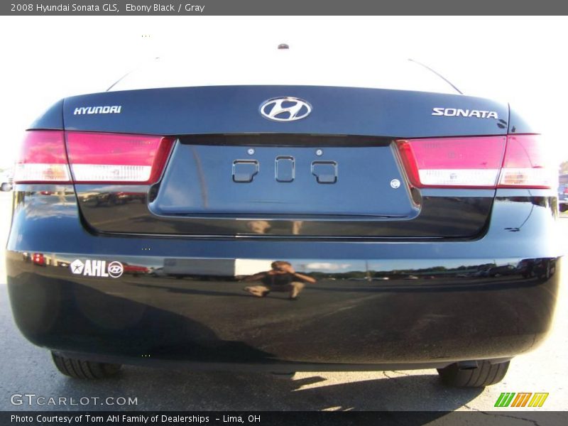 Ebony Black / Gray 2008 Hyundai Sonata GLS