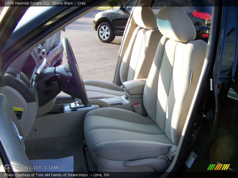 Ebony Black / Gray 2008 Hyundai Sonata GLS