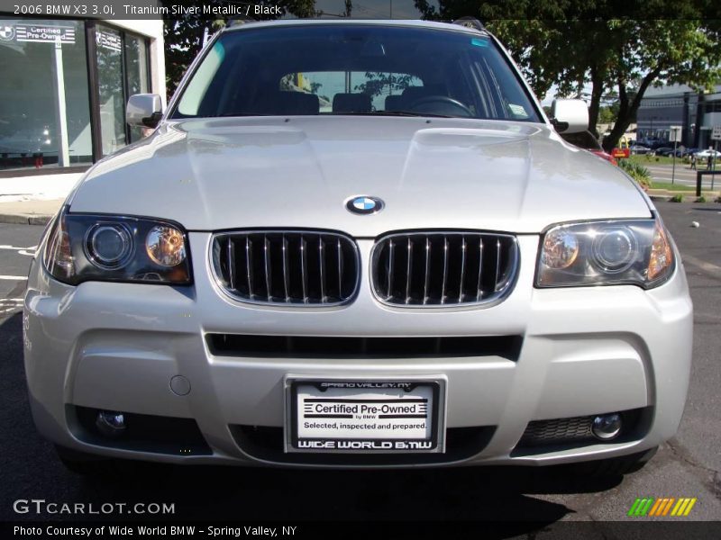 Titanium Silver Metallic / Black 2006 BMW X3 3.0i