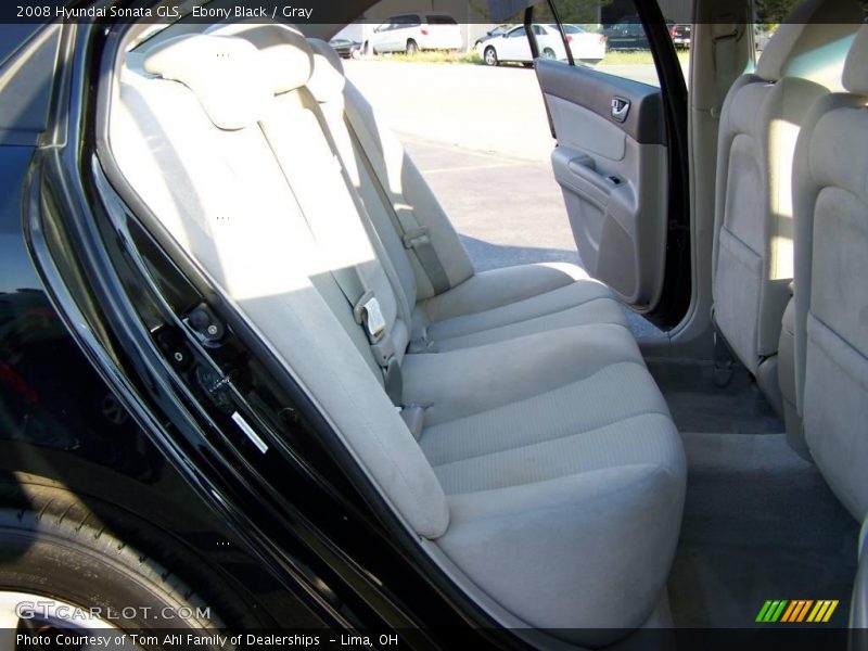 Ebony Black / Gray 2008 Hyundai Sonata GLS