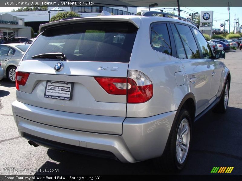 Titanium Silver Metallic / Black 2006 BMW X3 3.0i