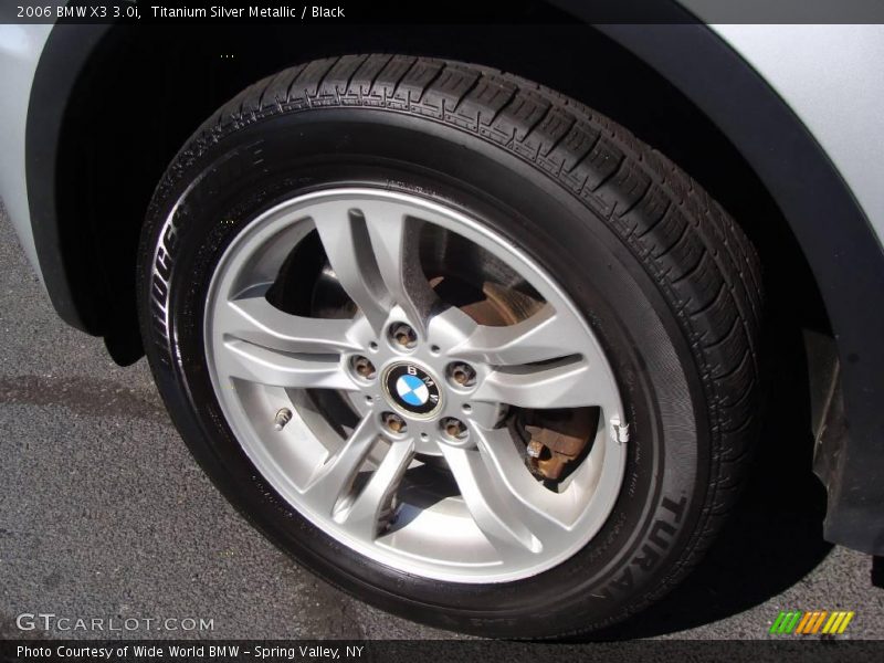 Titanium Silver Metallic / Black 2006 BMW X3 3.0i