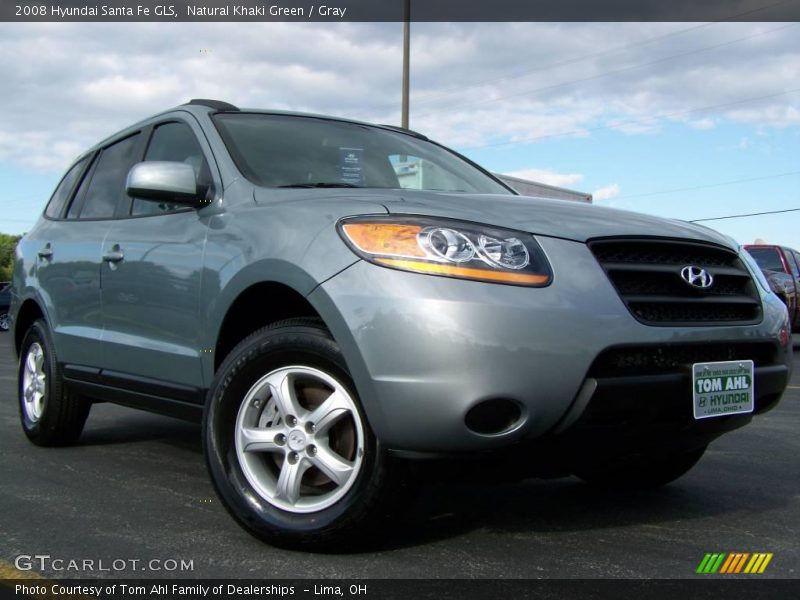 Natural Khaki Green / Gray 2008 Hyundai Santa Fe GLS