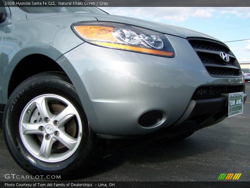 Natural Khaki Green / Gray 2008 Hyundai Santa Fe GLS