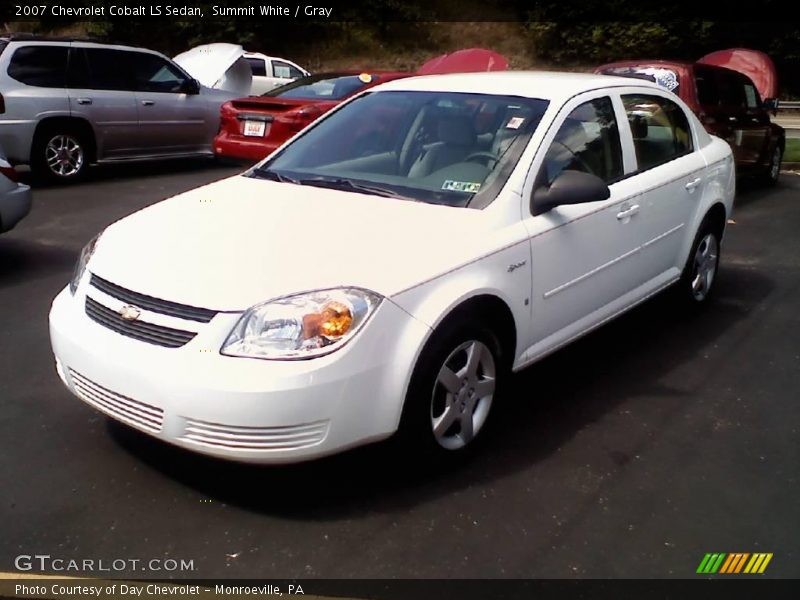 Summit White / Gray 2007 Chevrolet Cobalt LS Sedan