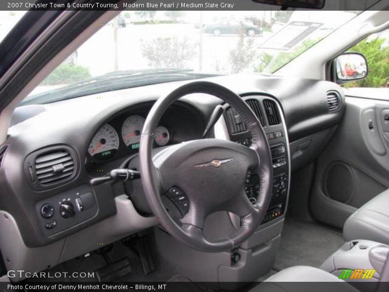 Modern Blue Pearl / Medium Slate Gray 2007 Chrysler Town & Country Touring