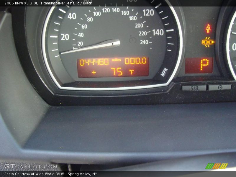 Titanium Silver Metallic / Black 2006 BMW X3 3.0i