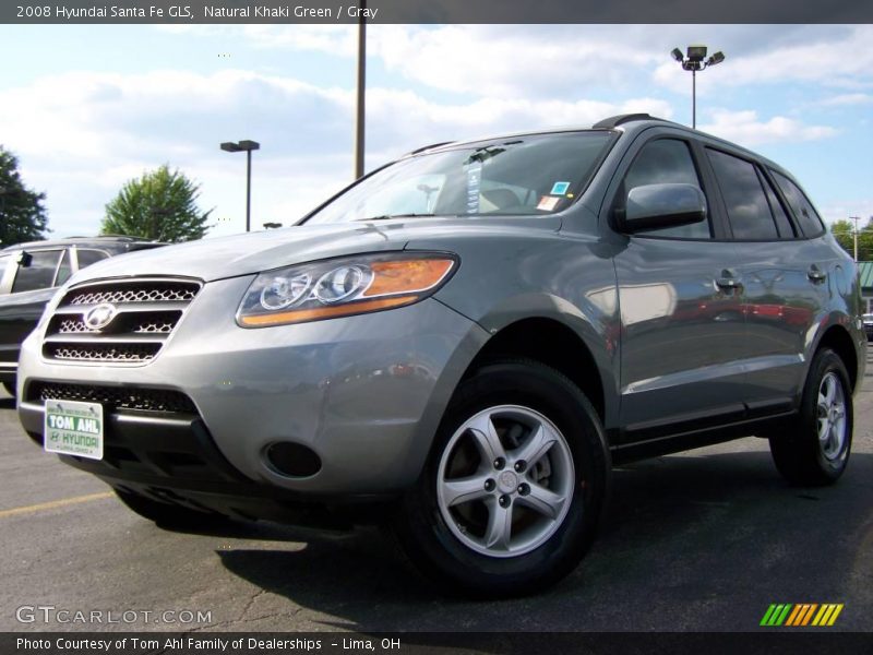 Natural Khaki Green / Gray 2008 Hyundai Santa Fe GLS