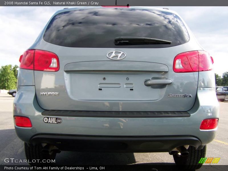 Natural Khaki Green / Gray 2008 Hyundai Santa Fe GLS