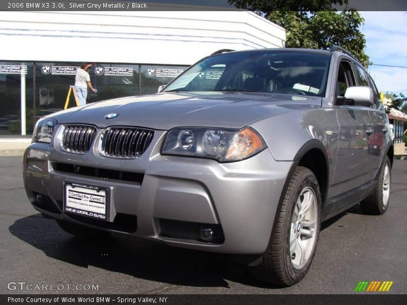Silver Grey Metallic / Black 2006 BMW X3 3.0i
