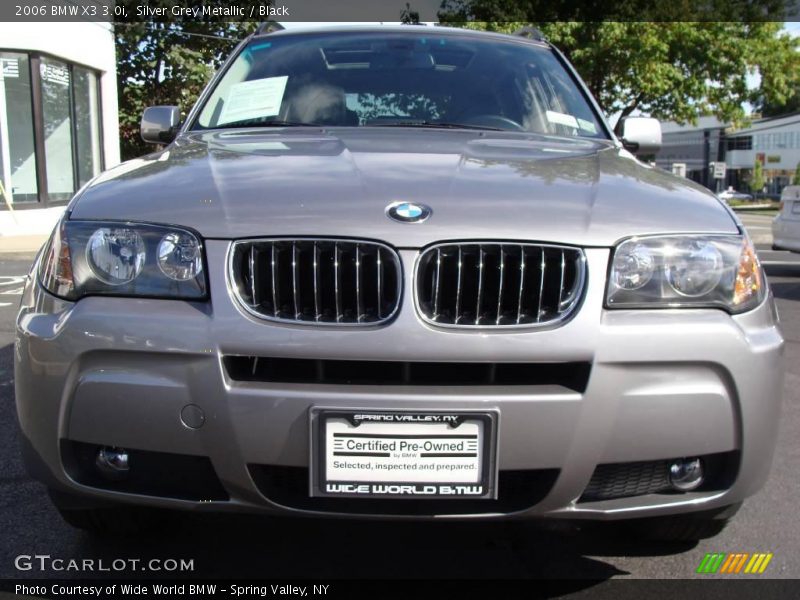 Silver Grey Metallic / Black 2006 BMW X3 3.0i