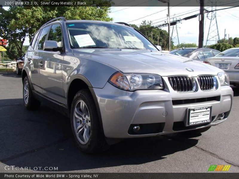 Silver Grey Metallic / Black 2006 BMW X3 3.0i