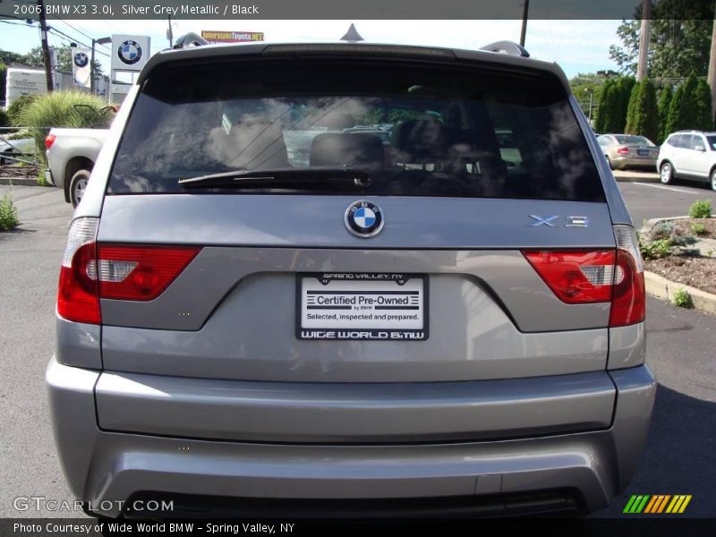 Silver Grey Metallic / Black 2006 BMW X3 3.0i
