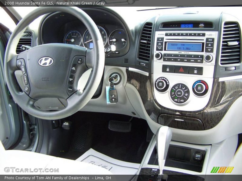 Natural Khaki Green / Gray 2008 Hyundai Santa Fe GLS