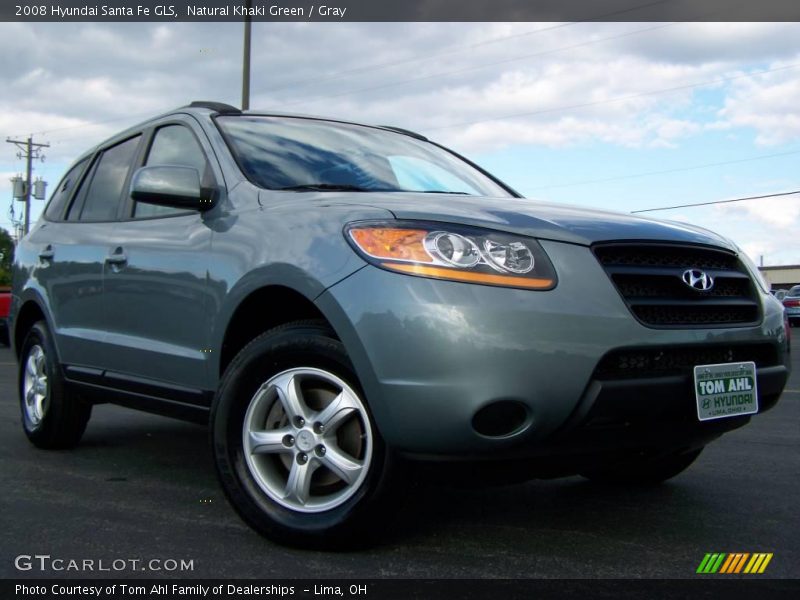 Natural Khaki Green / Gray 2008 Hyundai Santa Fe GLS