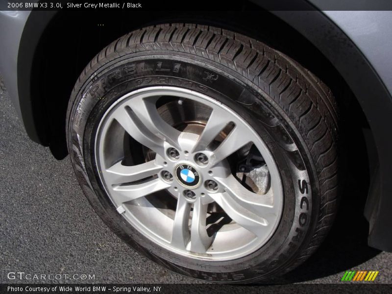 Silver Grey Metallic / Black 2006 BMW X3 3.0i