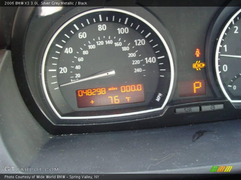 Silver Grey Metallic / Black 2006 BMW X3 3.0i