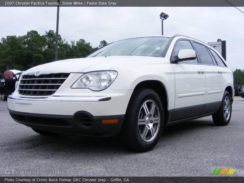 Stone White / Pastel Slate Gray 2007 Chrysler Pacifica Touring
