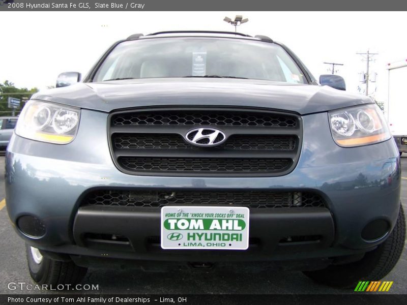 Slate Blue / Gray 2008 Hyundai Santa Fe GLS