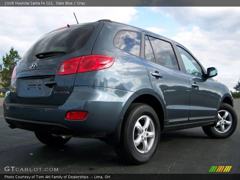 Slate Blue / Gray 2008 Hyundai Santa Fe GLS