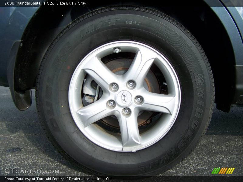 Slate Blue / Gray 2008 Hyundai Santa Fe GLS