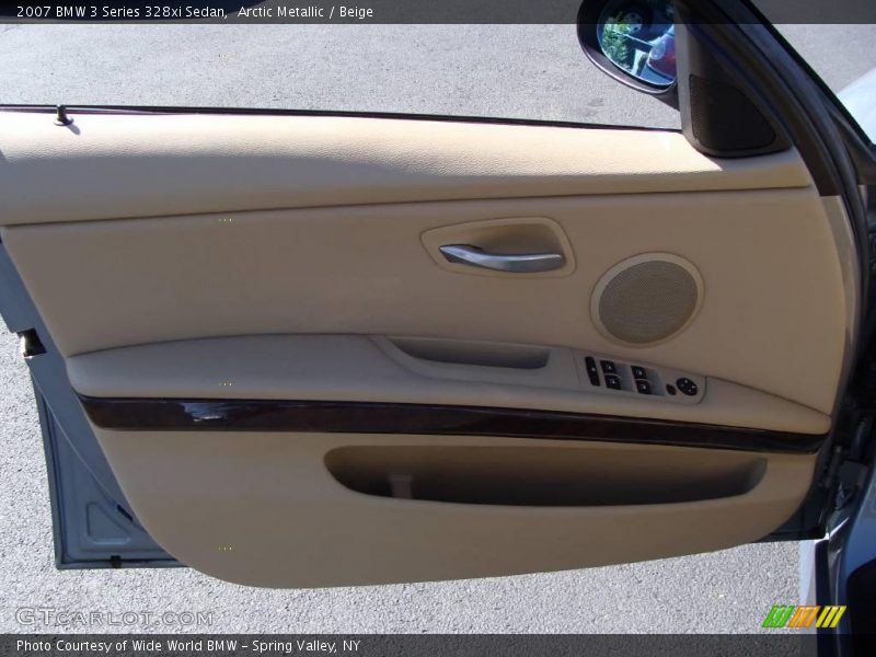 Arctic Metallic / Beige 2007 BMW 3 Series 328xi Sedan
