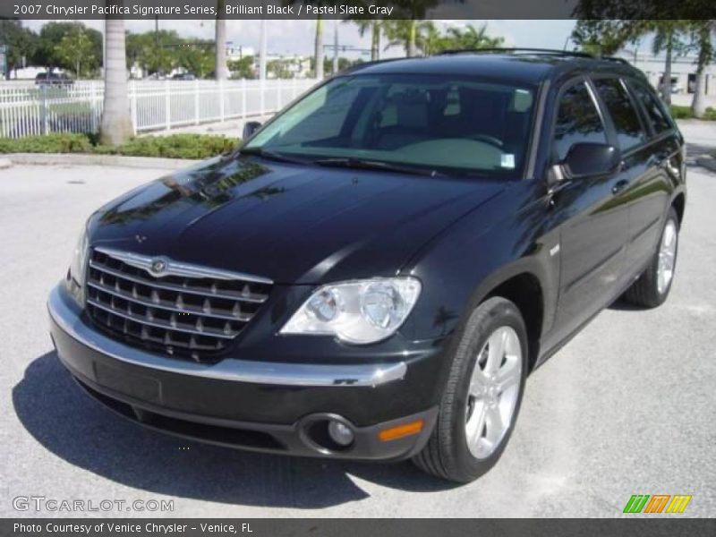 Brilliant Black / Pastel Slate Gray 2007 Chrysler Pacifica Signature Series