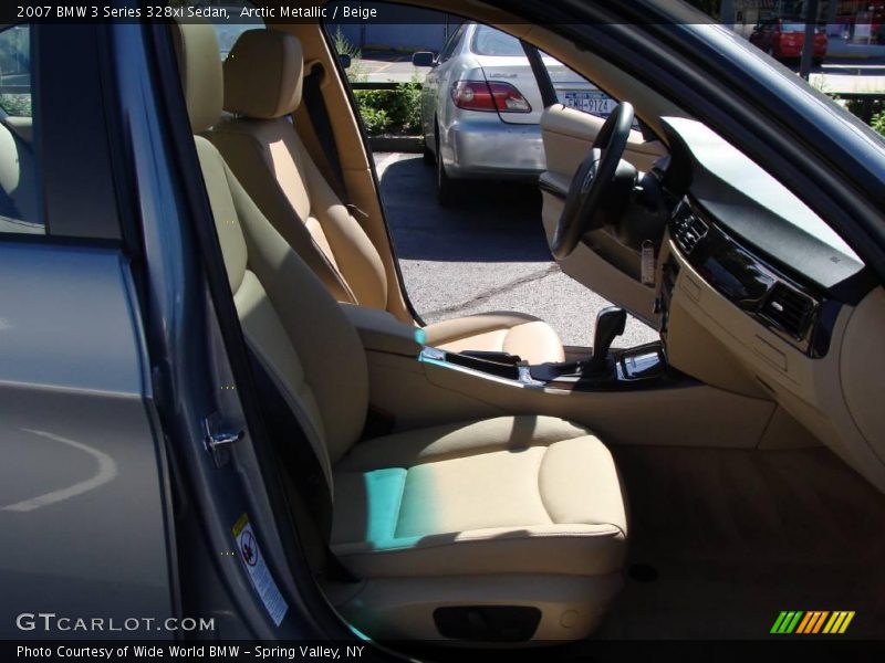 Arctic Metallic / Beige 2007 BMW 3 Series 328xi Sedan