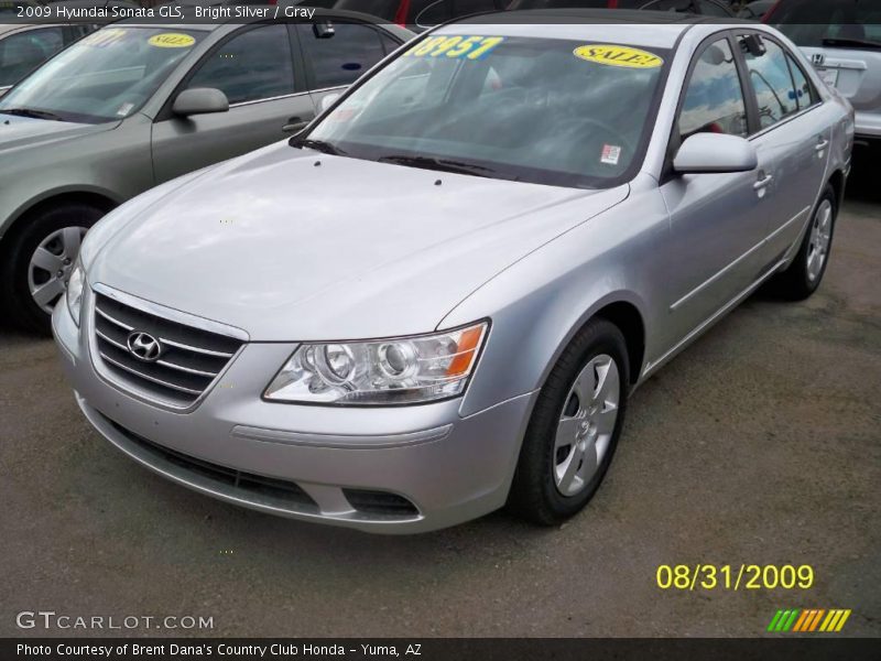 Bright Silver / Gray 2009 Hyundai Sonata GLS