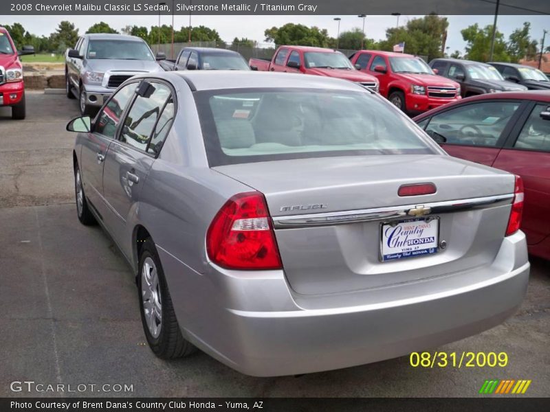 Silverstone Metallic / Titanium Gray 2008 Chevrolet Malibu Classic LS Sedan