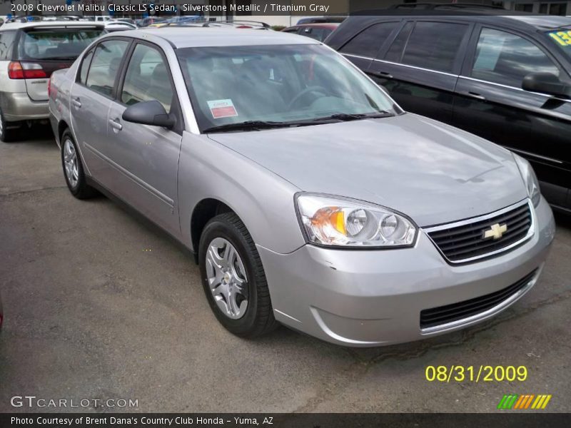 Silverstone Metallic / Titanium Gray 2008 Chevrolet Malibu Classic LS Sedan